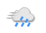 Cubierto y lluvia débil con viento entre 25 y 40 km/h y ráfagas de viento hasta 50 km/h Cubierto y lluvia débil con viento entre 25 y 40 km/h y ráfagas de viento hasta 50 km/h