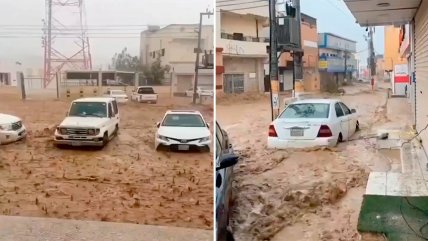   Devastadora inundación azota región de Arabia Saudita 