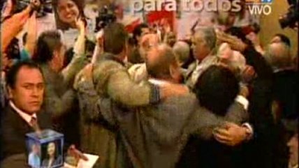   Equipo de Humala estalló en alegría ante primeros sondeos a boca de urna 