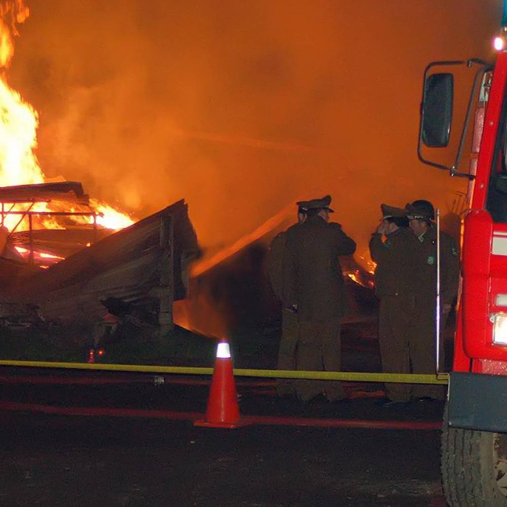 Incendio intencional destruyó casa de la familia Luchsinger en Vilcún Incendio intencional destruyó casa de la familia Luchsinger en Vilcún