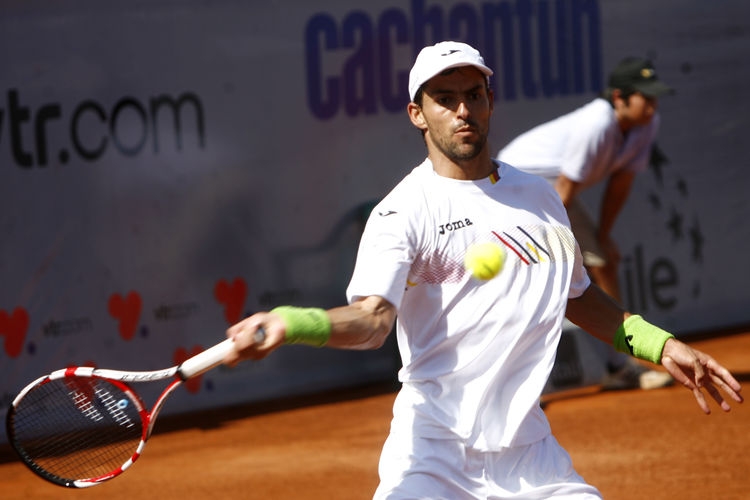 Santiago Giraldo fue el primero en celebrar en el cuadro del ATP de Viña Santiago Giraldo fue el primero en celebrar en el cuadro del ATP de Viña