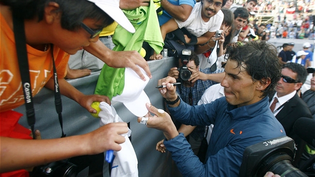 Rafael Nadal: Me siento como un chileno más Rafael Nadal: Me siento como un chileno más