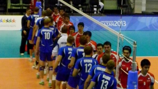 Chile cayó ante Estonia en el voleibol masculino de los JJ.OO. Universitarios Chile cayó ante Estonia en el voleibol masculino de los JJ.OO. Universitarios