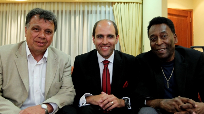 Sergio Jadue se reunió con Pelé y vieron por TV la Copa Chile