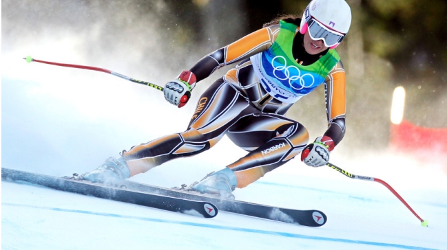 Noelle Barahona sufrió caída en su estreno en Sochi Noelle Barahona sufrió caída en su estreno en Sochi