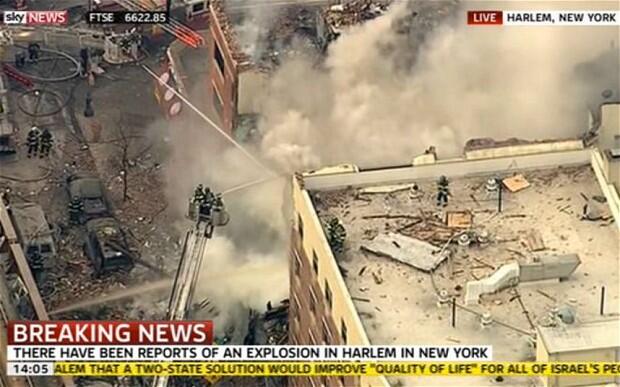 Explosión generó derrumbe de dos edificios en Manhattan Explosión generó derrumbe de dos edificios en Manhattan