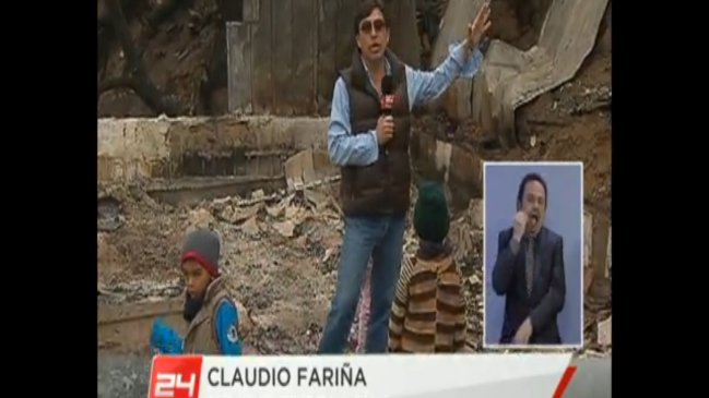 Polémica por nota de TVN sobre niños damnificados en Valparaíso Polémica por nota de TVN sobre niños damnificados en Valparaíso