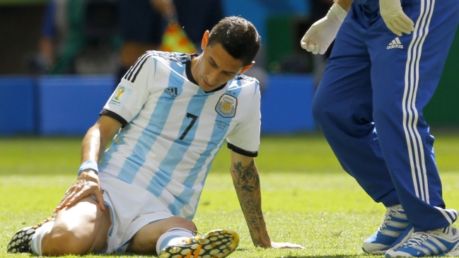 Angel Di María se perderá el resto del Mundial por lesión Angel Di María se perderá el resto del Mundial por lesión