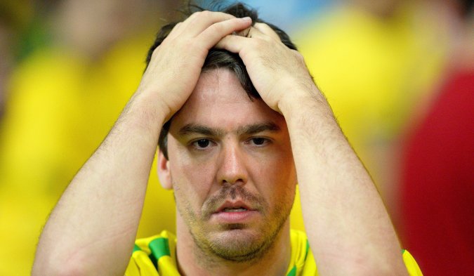 La tristeza inundó a toda la hinchada de Brasil alrededor del país por el La tristeza inundó a toda la hinchada de Brasil alrededor del país por el