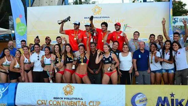 Chile se coronó campeón en la primera etapa de la Continental Cup de Voleibol Playa Chile se coronó campeón en la primera etapa de la Continental Cup de Voleibol Playa