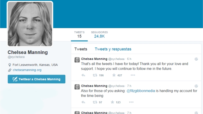 Informante de WikiLeaks abrió cuenta en Twitter desde la cárcel