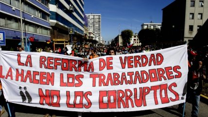   Las protestas de los trabajadores portuarios contra la Reforma Laboral 