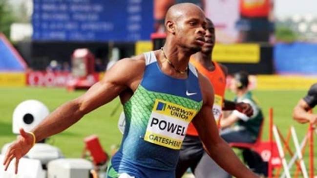 Asafa Powell logró su mejor marca del año en los 100 metros planos Asafa Powell logró su mejor marca del año en los 100 metros planos