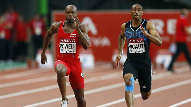 Powell aprovechó la ausencia de Bolt para triunfar en los 100 metros de París Powell aprovechó la ausencia de Bolt para triunfar en los 100 metros de París