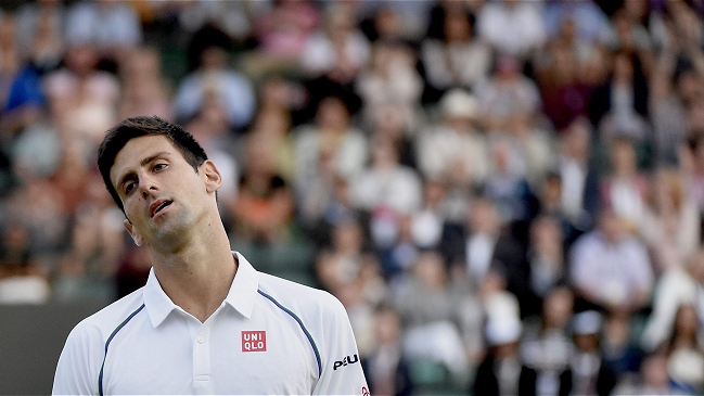 Reacción de Djokovic ante Anderson fue interrumpida por falta de luz Reacción de Djokovic ante Anderson fue interrumpida por falta de luz