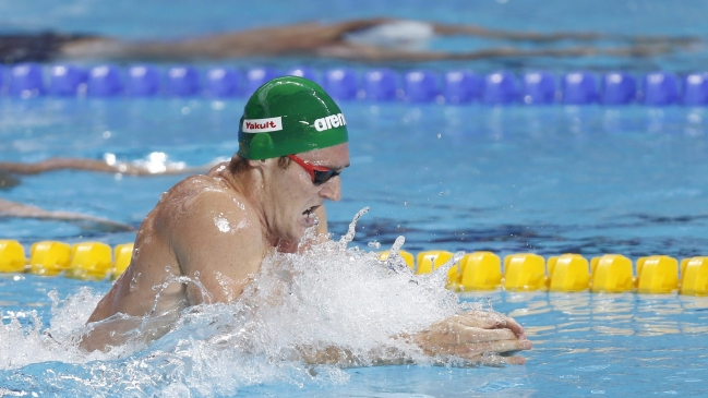 Cameron van der Burgh batió el récord mundial de 50 metros pecho Cameron van der Burgh batió el récord mundial de 50 metros pecho