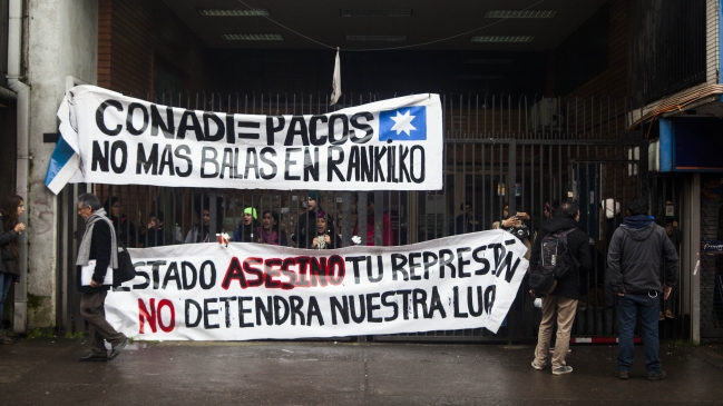 Nuevas comunidades mapuche se sumaron a la toma de Conadi en Temuco Nuevas comunidades mapuche se sumaron a la toma de Conadi en Temuco