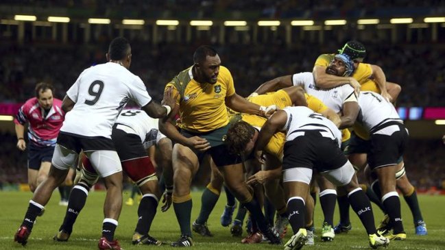 Australia debutó con sólido triunfo sobre Fiji en el Mundial de Inglaterra Australia debutó con sólido triunfo sobre Fiji en el Mundial de Inglaterra
