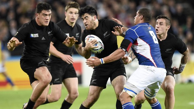Nueva Zelanda aplastó a Namibia por el Grupo C del Mundial de Rugby Nueva Zelanda aplastó a Namibia por el Grupo C del Mundial de Rugby