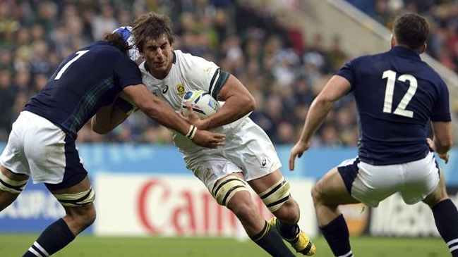 Sudáfrica batió a Escocia y pasó a comandar su grupo en el Mundial de Rugby Sudáfrica batió a Escocia y pasó a comandar su grupo en el Mundial de Rugby