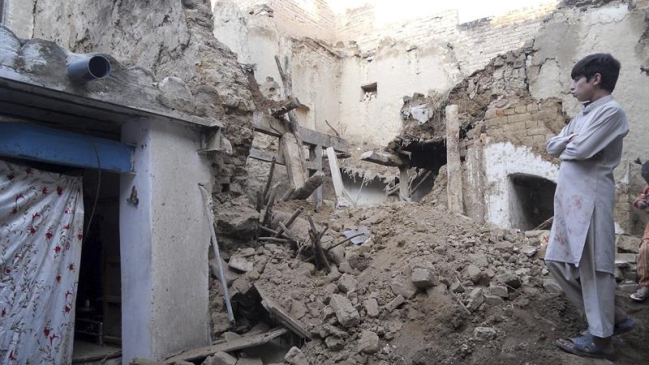 Terremoto de 7,5 Richter sacudió Afganistán y Pakistán