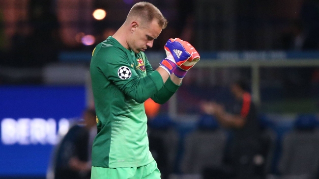Marc-André Ter Stegen se ausentó de prácticas en FC Barcelona por molestia en una rodilla Marc-André Ter Stegen se ausentó de prácticas en FC Barcelona por molestia en una rodilla