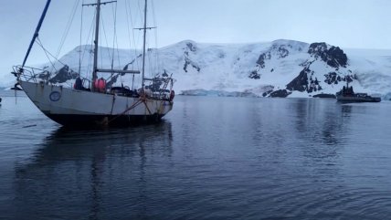   Armada desvaró a yate polaco en la Antártica 