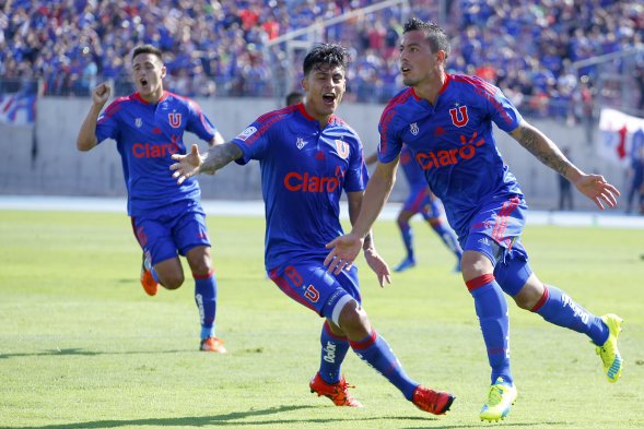Universidad de Chile consiguió su primer triunfo en el Torneo de Clausura 2016al golear por 8-1 y humillar a O'Higgins de Rancagua en la segunda fecha. El elenco azul no tuvo piedad de los visitantes y le dio la primera celebración al técnico Sebastián Beccacece en el banquillo. Universidad de Chile consiguió su primer triunfo en el Torneo de Clausura 2016al golear por 8-1 y humillar a O'Higgins de Rancagua en la segunda fecha. El elenco azul no tuvo piedad de los visitantes y le dio la primera celebración al técnico Sebastián Beccacece en el banquillo.