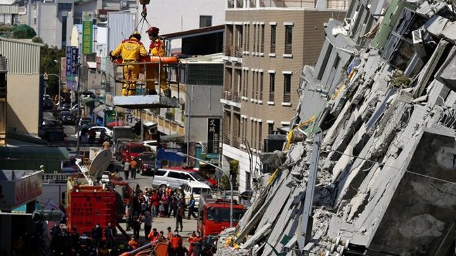A 61 aumentó la cifra de fallecidos por terremoto en Taiwán