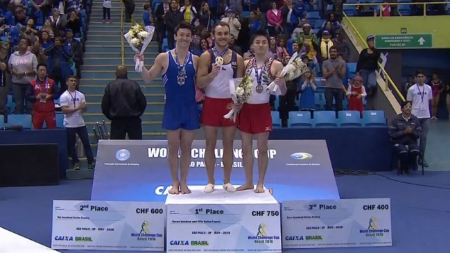 Tomás González logró medalla de oro en la Copa del Mundo de Gimnasia en Brasil Tomás González logró medalla de oro en la Copa del Mundo de Gimnasia en Brasil