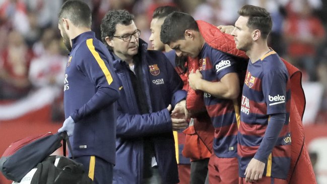 Luis Suárez se lesionó y se incorporará en junio a los trabajos de Uruguay