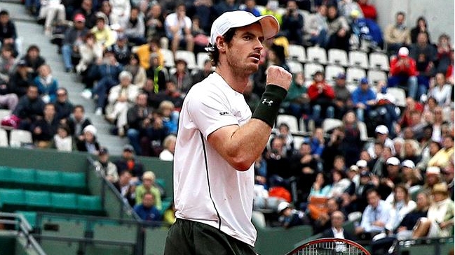 Andy Murray se instaló con autoridad en cuartos de final de Roland Garros Andy Murray se instaló con autoridad en cuartos de final de Roland Garros