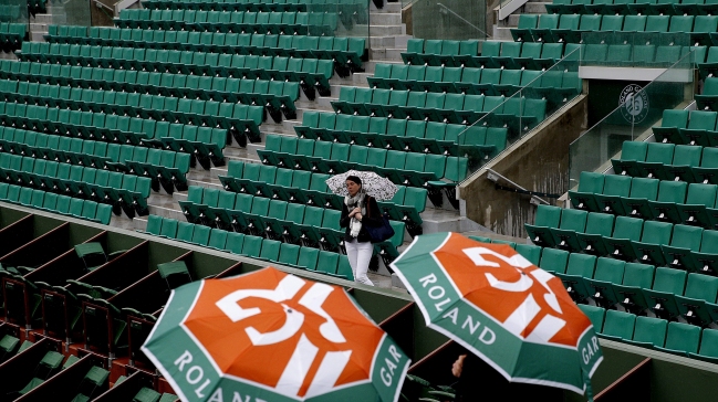 Se suspendió la jornada de lunes en Roland Garros Se suspendió la jornada de lunes en Roland Garros
