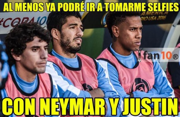 Uruguay quedó eliminado de la Copa América Centenario este jueves, tras caer ante Venezuela por 0-1 y el nuevo triunfo de México, ante Jamaica. Las redes sociales reaccionaron ante esto y compartieron varios memes al respecto. Uruguay quedó eliminado de la Copa América Centenario este jueves, tras caer ante Venezuela por 0-1 y el nuevo triunfo de México, ante Jamaica. Las redes sociales reaccionaron ante esto y compartieron varios memes al respecto.
