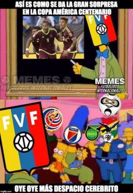 Uruguay quedó eliminado de la Copa América Centenario este jueves, tras caer ante Venezuela por 0-1 y el nuevo triunfo de México, ante Jamaica. Las redes sociales reaccionaron ante esto y compartieron varios memes al respecto. Uruguay quedó eliminado de la Copa América Centenario este jueves, tras caer ante Venezuela por 0-1 y el nuevo triunfo de México, ante Jamaica. Las redes sociales reaccionaron ante esto y compartieron varios memes al respecto.