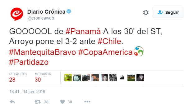Chile venció 4-2 a Panamá y clasificó a los cuartos de final de la Copa América Centenario. Sin embargo, fue la baja actuación de Claudio Bravo durante el cotejo el blanco de los memes en las redes sociales. Chile venció 4-2 a Panamá y clasificó a los cuartos de final de la Copa América Centenario. Sin embargo, fue la baja actuación de Claudio Bravo durante el cotejo el blanco de los memes en las redes sociales.
