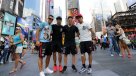 Seleccionados chilenos visitaron Times Square en su tarde libre