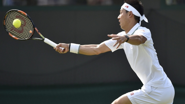 Nishikori resistió el servicio de Groth y pasó a segunda ronda en Wimbledon Nishikori resistió el servicio de Groth y pasó a segunda ronda en Wimbledon