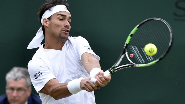 Fognini venció a Mayer y dejó a Argentina solo con Del Potro y Mónaco en Wimbledon