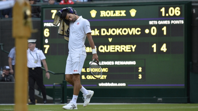 La lluvia salvó a Djokovic en su complicado choque con San Querrey La lluvia salvó a Djokovic en su complicado choque con San Querrey
