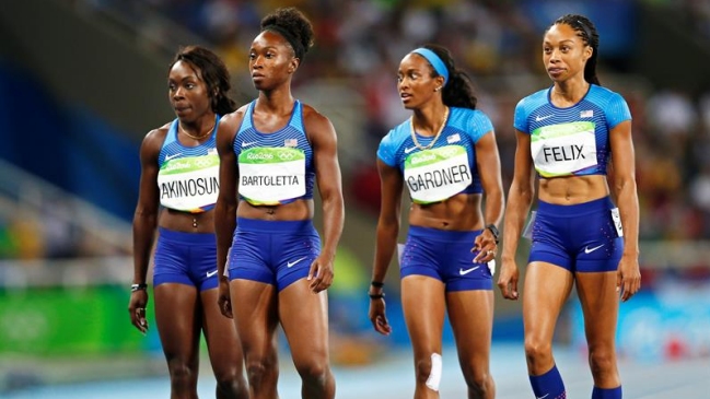 Inédita repetición del 4x100 femenino de EE.UU. enfureció al atletismo chino Inédita repetición del 4x100 femenino de EE.UU. enfureció al atletismo chino