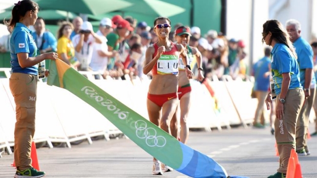 China Hong Liu ganó marcha femenina de 20 kilómetros China Hong Liu ganó marcha femenina de 20 kilómetros