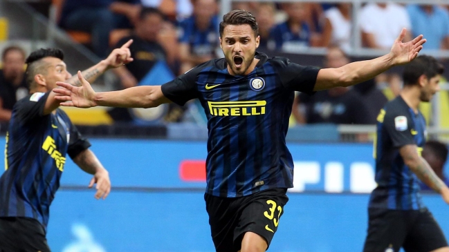 Gary Medel fue titular en el empate de Inter de Milán ante Palermo