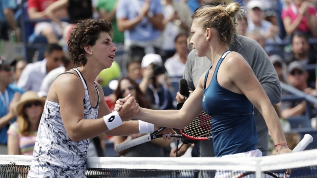 Simona Halep eliminó a Carla Suárez y pasó a cuartos de final en el US Open Simona Halep eliminó a Carla Suárez y pasó a cuartos de final en el US Open