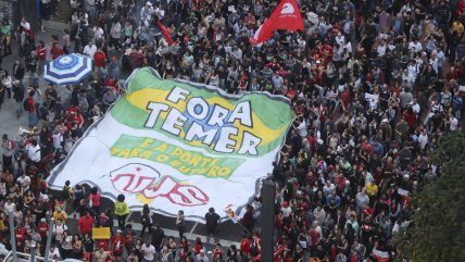   Por séptimo día consecutivo, brasileños protestaron para exigir la salida de Temer 