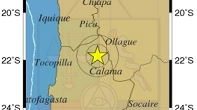 Sismo de menor intensidad en la Región de Antofagasta Sismo de menor intensidad en la Región de Antofagasta