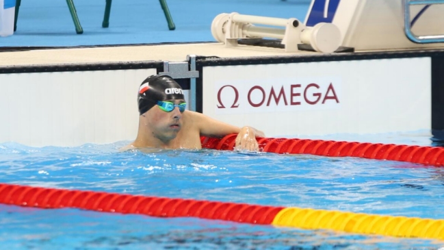 Alberto Abarza fue octavo en la final de los 50 metros espalda de la natación de Río 2016 Alberto Abarza fue octavo en la final de los 50 metros espalda de la natación de Río 2016