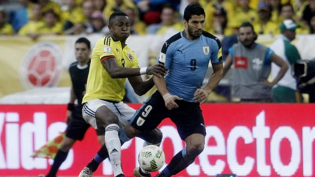 Uruguay logró un empate en su visita a Colombia y dejó la cima de las Clasificatorias