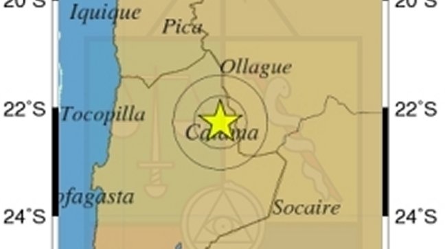 Sismo de menor intensidad se registró en la Región de Antofagasta Sismo de menor intensidad se registró en la Región de Antofagasta