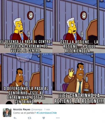 Chile empató sin goles con Colombia en Barranquilla y los usuarios en las redes sociales dieron rienda suelta a su creatividad, con memes sobre el intenso calor y las desafortunadas lesiones que mermaron el despliegue de la Roja. Chile empató sin goles con Colombia en Barranquilla y los usuarios en las redes sociales dieron rienda suelta a su creatividad, con memes sobre el intenso calor y las desafortunadas lesiones que mermaron el despliegue de la Roja.